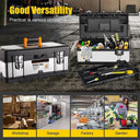 Toolbox Double Layer Storage Box with Handle Portable Organizer