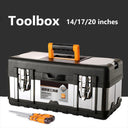 Toolbox Double Layer Storage Box with Handle Portable Organizer
