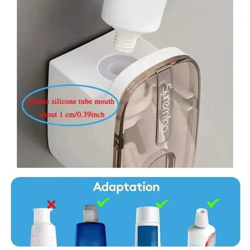 Toothpaste Wall Mount Automatic Bathroom Organizer Dispenser