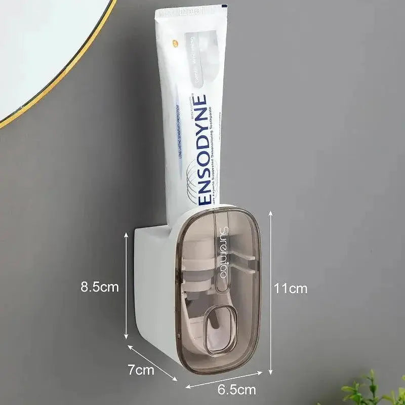 Toothpaste Wall Mount Automatic Bathroom Organizer Dispenser