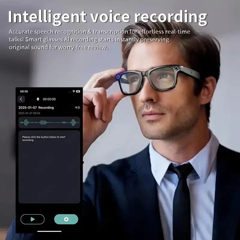 TOP 1 Meta AI Smart Glasses Pro - 8MP Camera Real Time Translation Bluetooth Pro