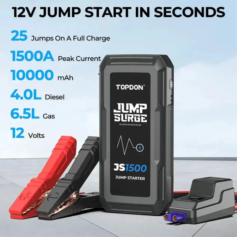 Topdon 2000A Jump Starter Car Power Bank For Vehicles