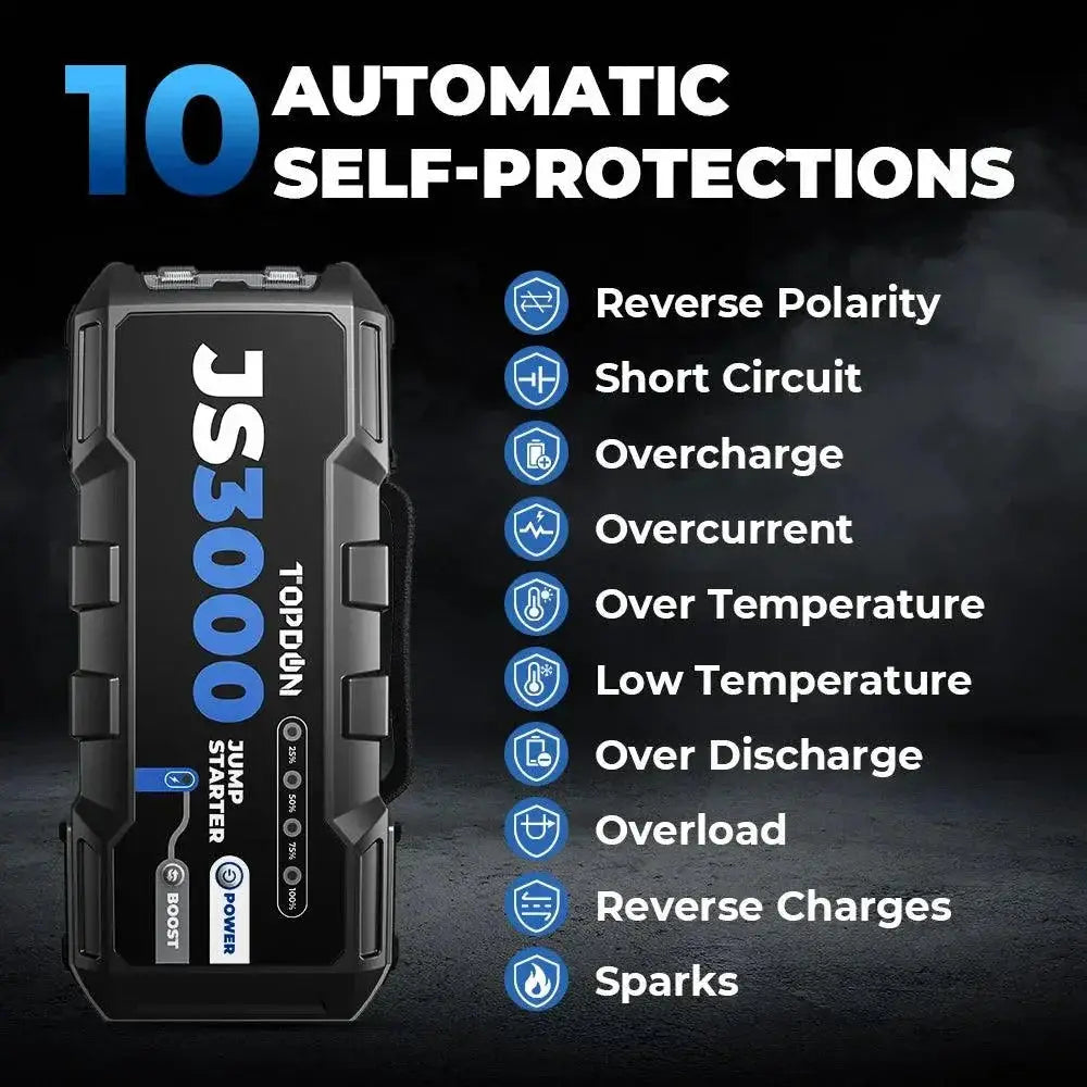 Topdon JS3000 3000A Portable Jump Starter Power Bank