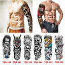 Totem Geometric Waterproof Tattoo Sleeves Vibrant Arm Stickers