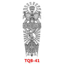 Totem Geometric Waterproof Tattoo Sleeves Vibrant Arm Stickers