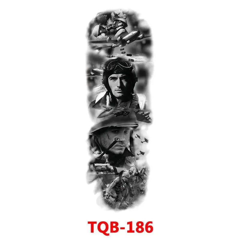 Totem Geometric Waterproof Tattoo Sleeves Vibrant Stickers