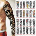 Totem Geometric Waterproof Tattoo Sleeves Vibrant Arm Stickers