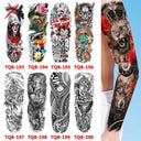 Totem Geometric Waterproof Tattoo Sleeves Vibrant Arm Stickers