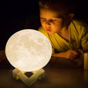 Moon Lamp: Touch Control 3D LED  - Magical Night Light