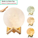 Moon Lamp: Touch Control 3D LED  - Magical Night Light