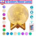 Moon Lamp: Touch Control 3D LED  - Magical Night Light