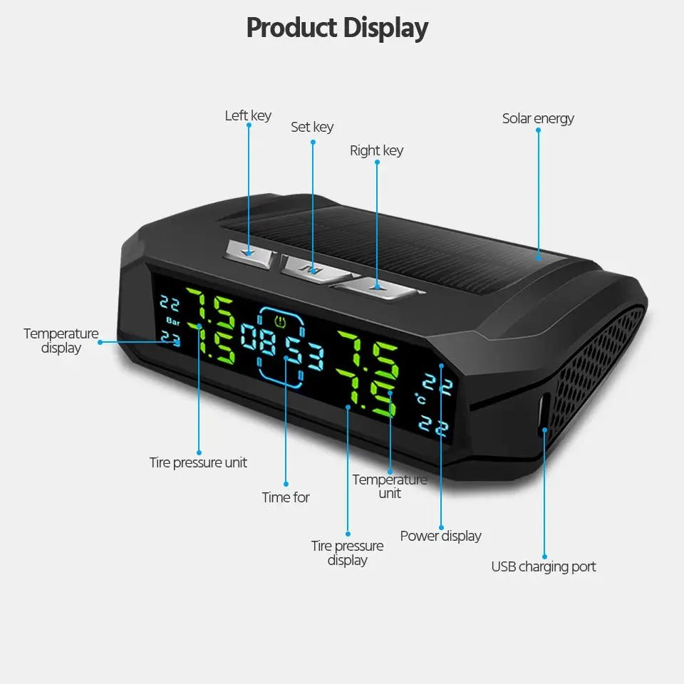 TPMS Monitor For Safer Rides And Alerts