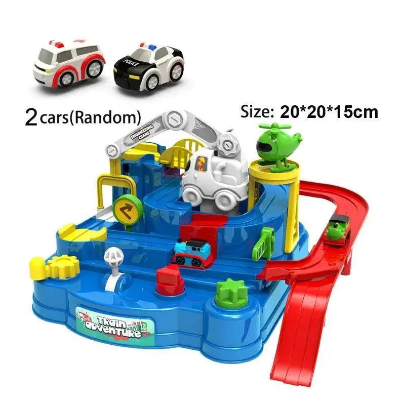 Track Car Adventure Racing Rail Toy for Kids Ages 6 to 12