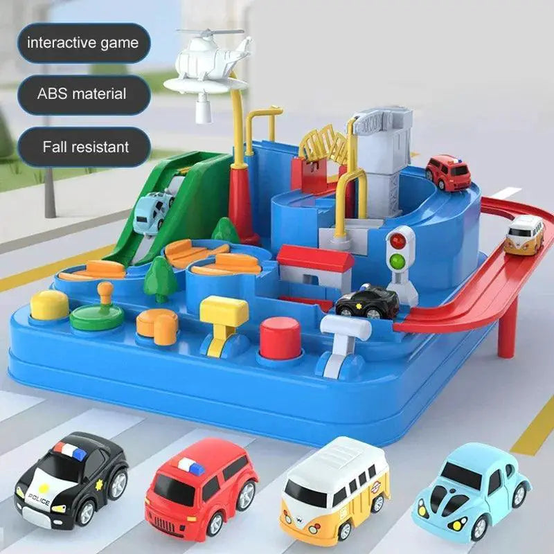 Track Car Adventure Racing Rail Toy for Kids Ages 6 to 12