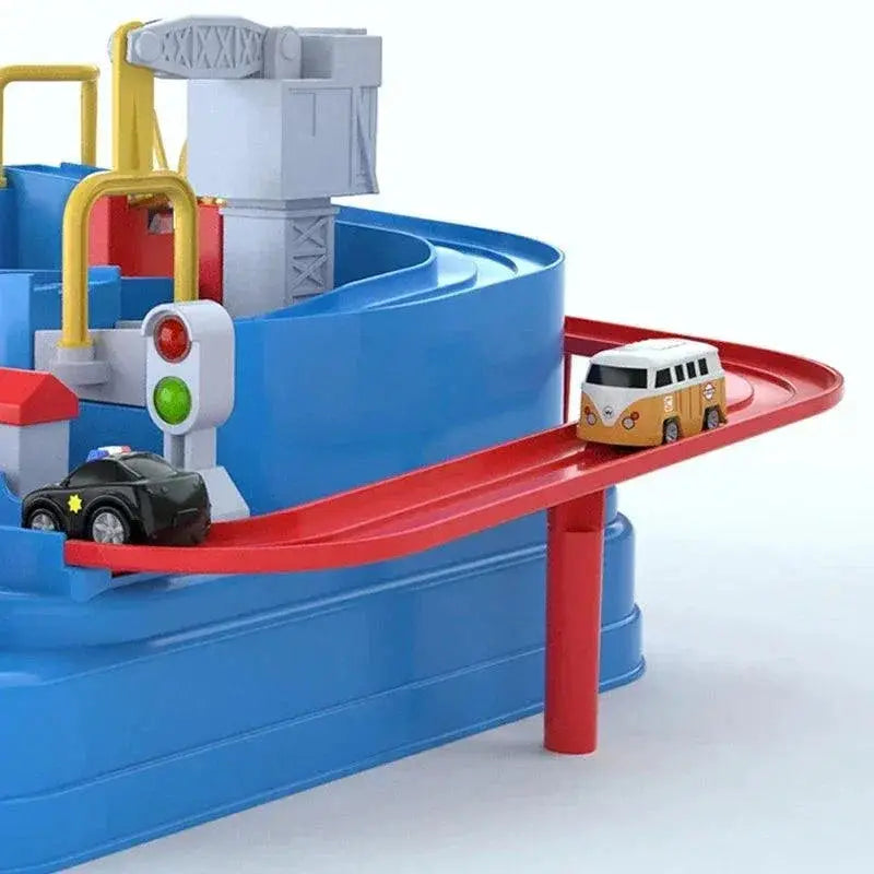 Track Car Adventure Racing Rail Toy for Kids Ages 6 to 12
