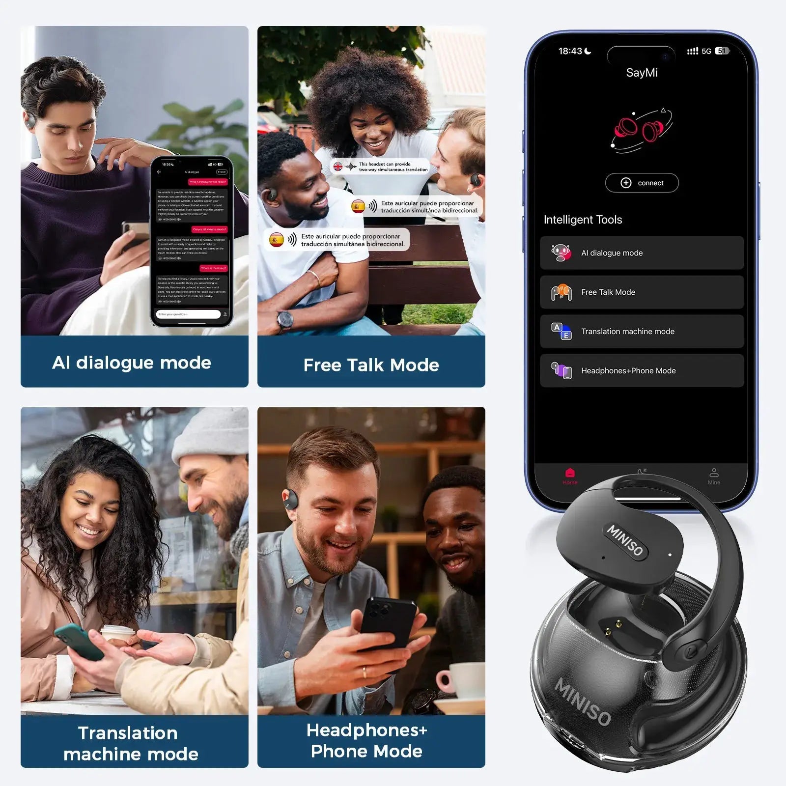 Translator Earphones for Office