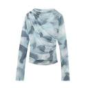 Translucent Sleeve T-shirt Stylish Street Dress for Women