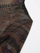 Translucent Sleeve T-shirt Stylish Street Dress for Women