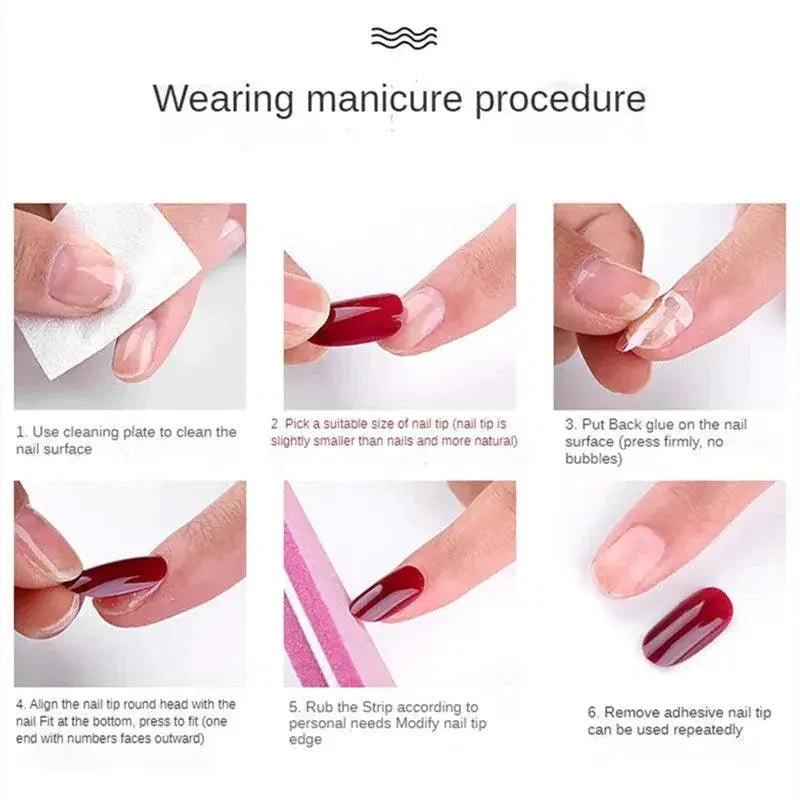 Transparent Double Sided Nail Extension Tape for Nail Art