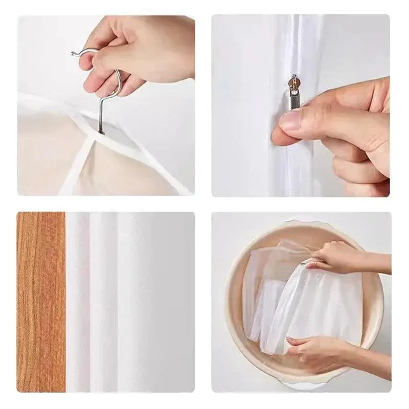Transparent PEVA Garment Bag for Clothing Protection