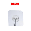 Transparent Heavy Duty Adhesive Hooks For Kitchen And Bathroom