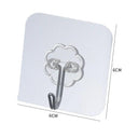 Transparent Heavy Duty Adhesive Hooks For Kitchen And Bathroom