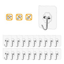 Transparent Heavy Duty Adhesive Hooks For Kitchen And Bathroom