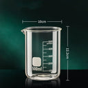 Transparent High Borosilicate Glass Measuring Cup 50ml To 1000ml Sturdy Kitchen