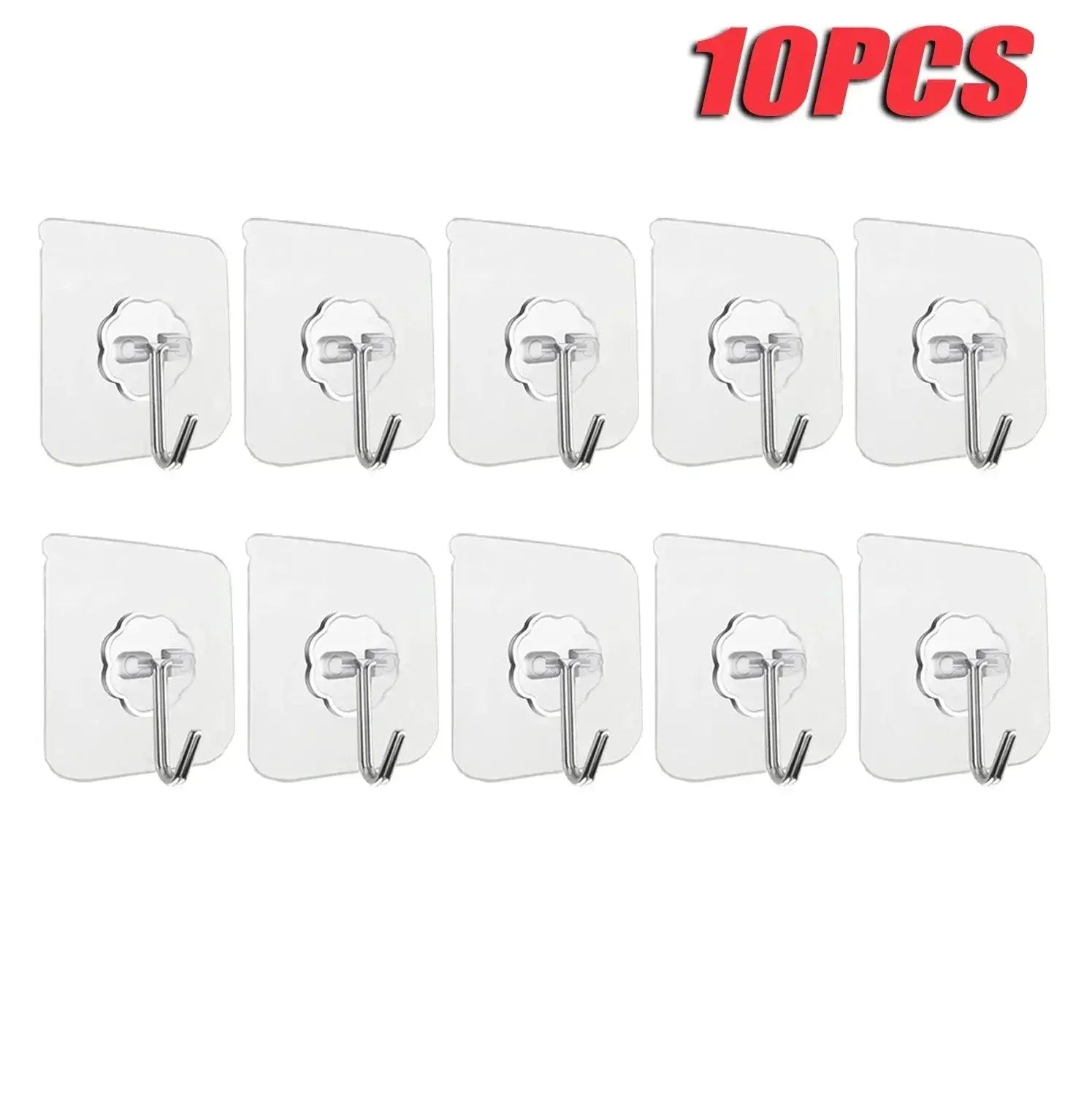 Transparent Hook Stainless Steel Self Adhesive Key Hangers