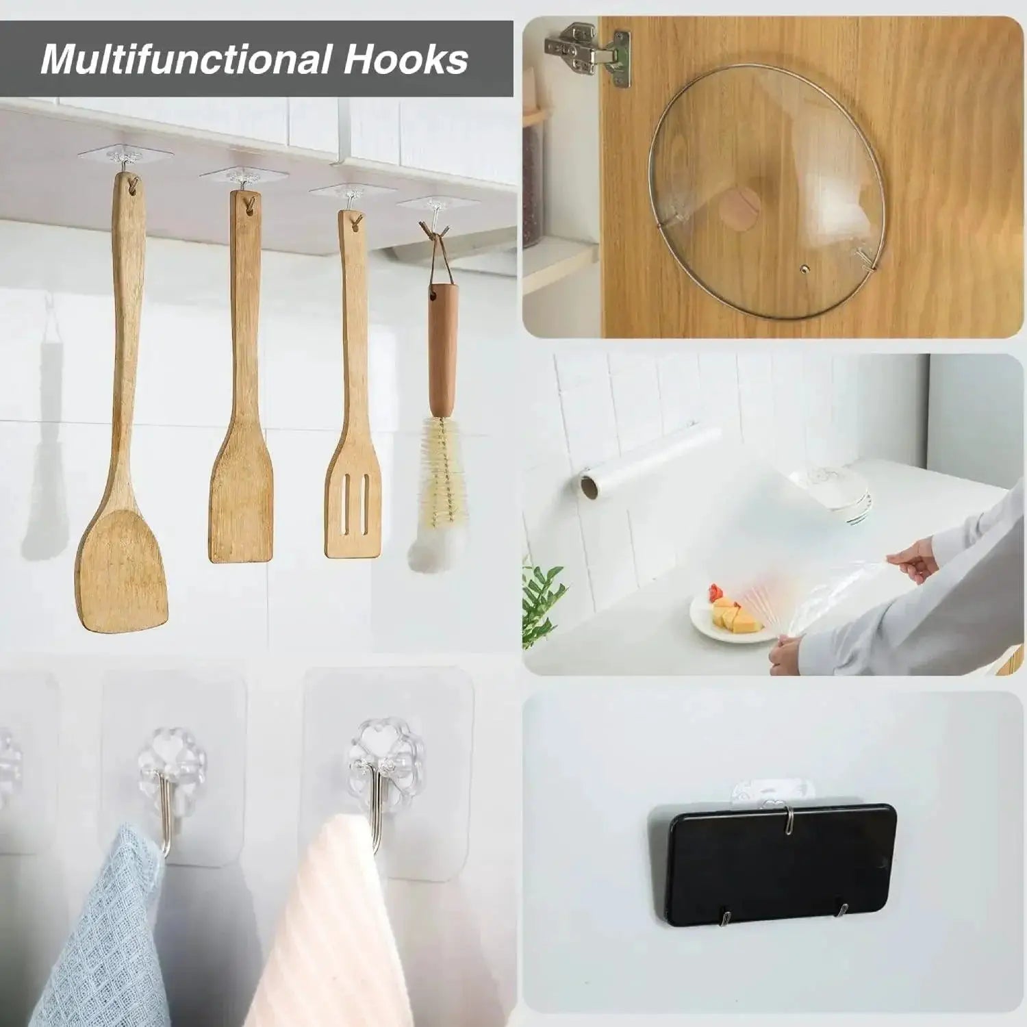 Transparent Hook Stainless Steel Self Adhesive Key Hangers
