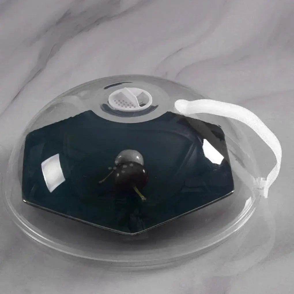 Transparent Microwave Food Cover With Handle For Kitchen Use