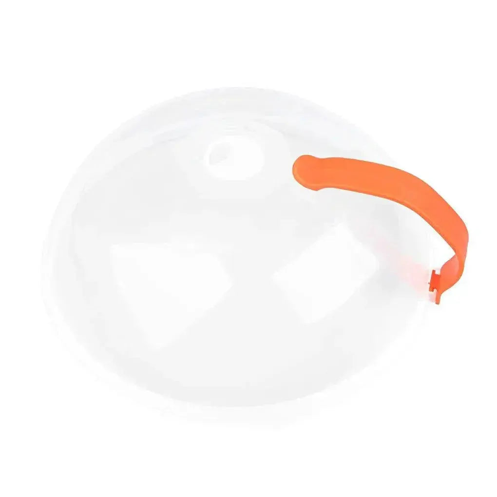 Transparent Microwave Food Cover With Handle For Kitchen Use