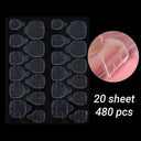 Transparent Nail Extension Adhesive Tapes Seamless Bond