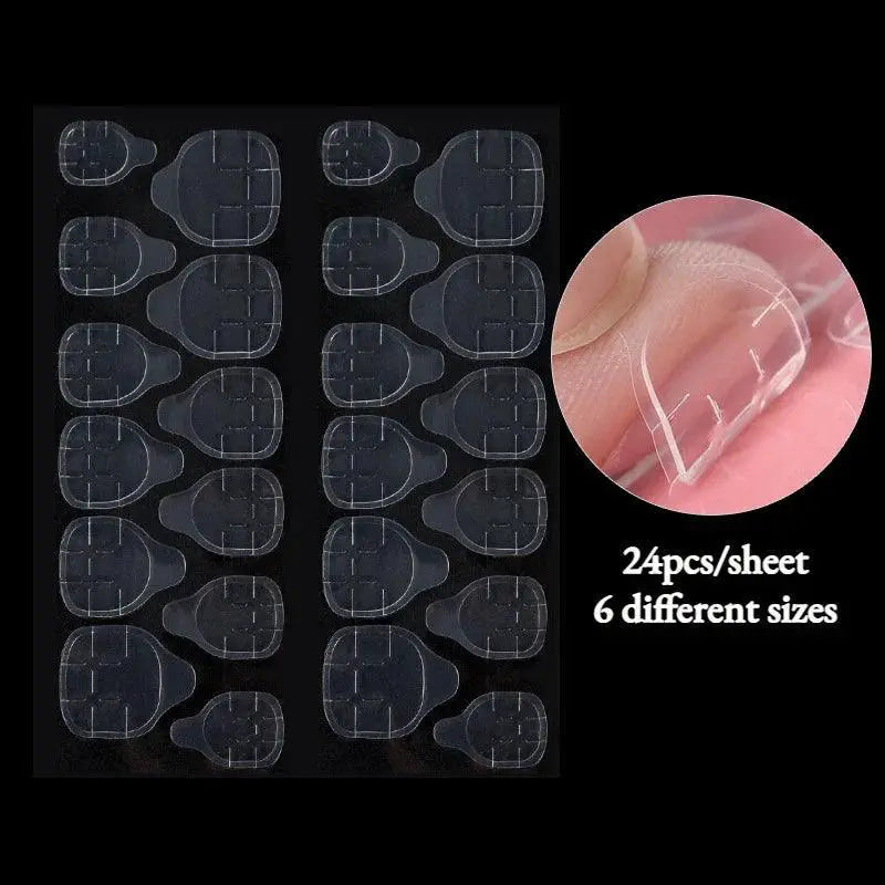 Transparent Nail Extension Adhesive Tapes Seamless Bond