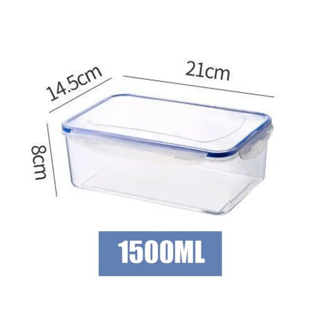 Transparent Refrigerator Storage Box Set With Lid Four Size Set For Organization