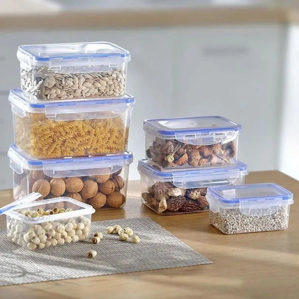 Transparent Refrigerator Storage Box Set With Lid Four Size Set For Organization