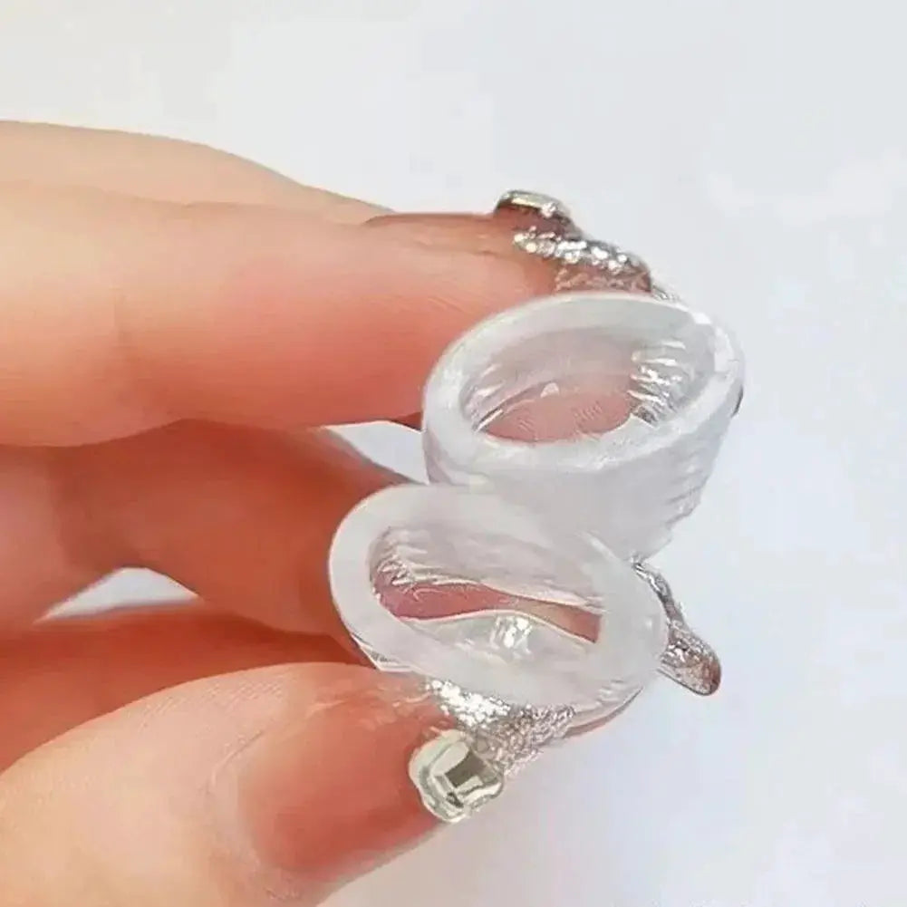 Transparent Silicone Toe Separators For Foot Pain Relief