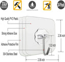 No-Drill Hooks for Bathroom Organization