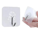 No-Drill Hooks for Bathroom Organization