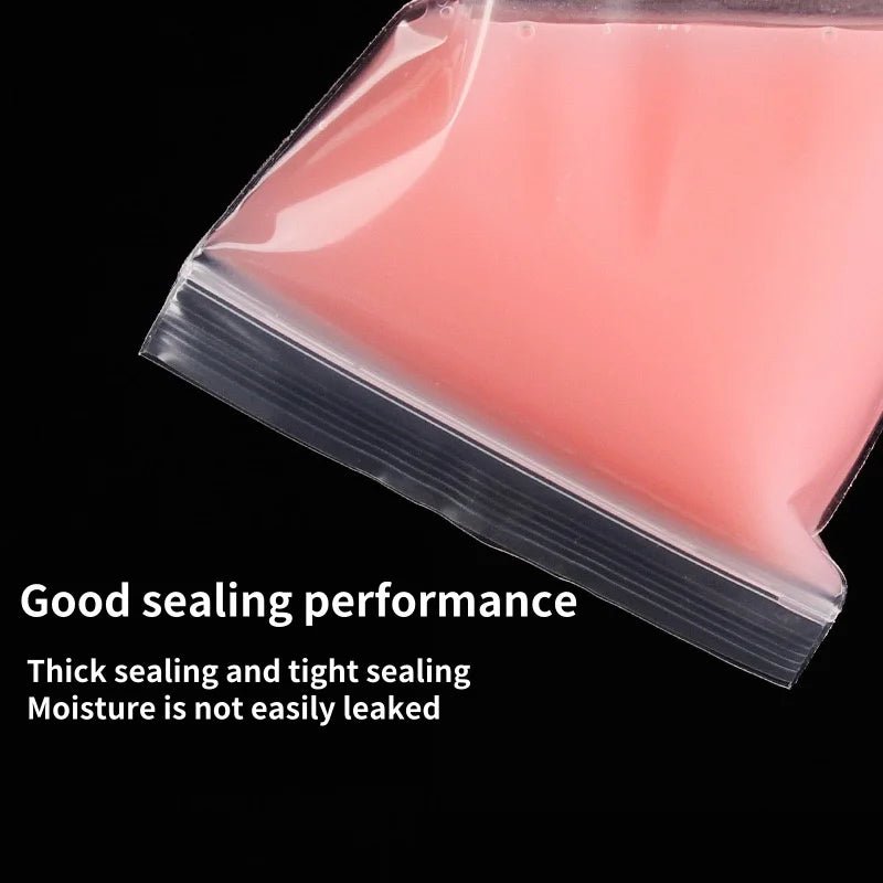 Transparent Zip Bags Vacuum Storage Pouches For Jewelry And Small Parts Pack Set