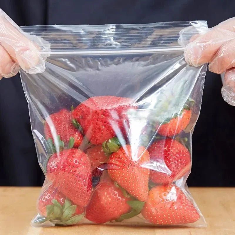 Transparent Zip BagsPro Clear Reclosable Vacuum Storage For Food Jewelry Kitchen