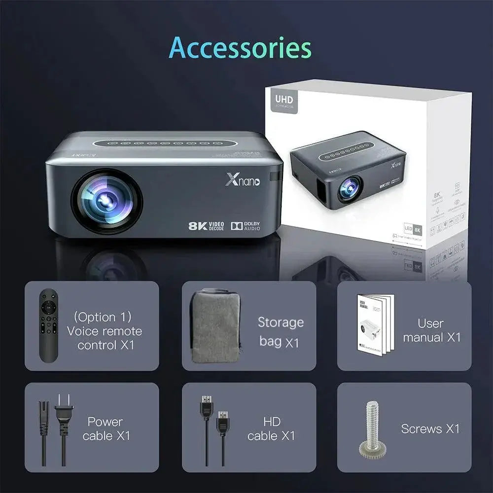 Transpeed Home Theater Projector 8K Clarity Entertainment