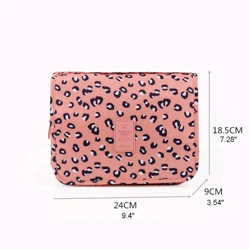 Travel Cosmetic Bag Waterproof Toiletry Organizer With Hook