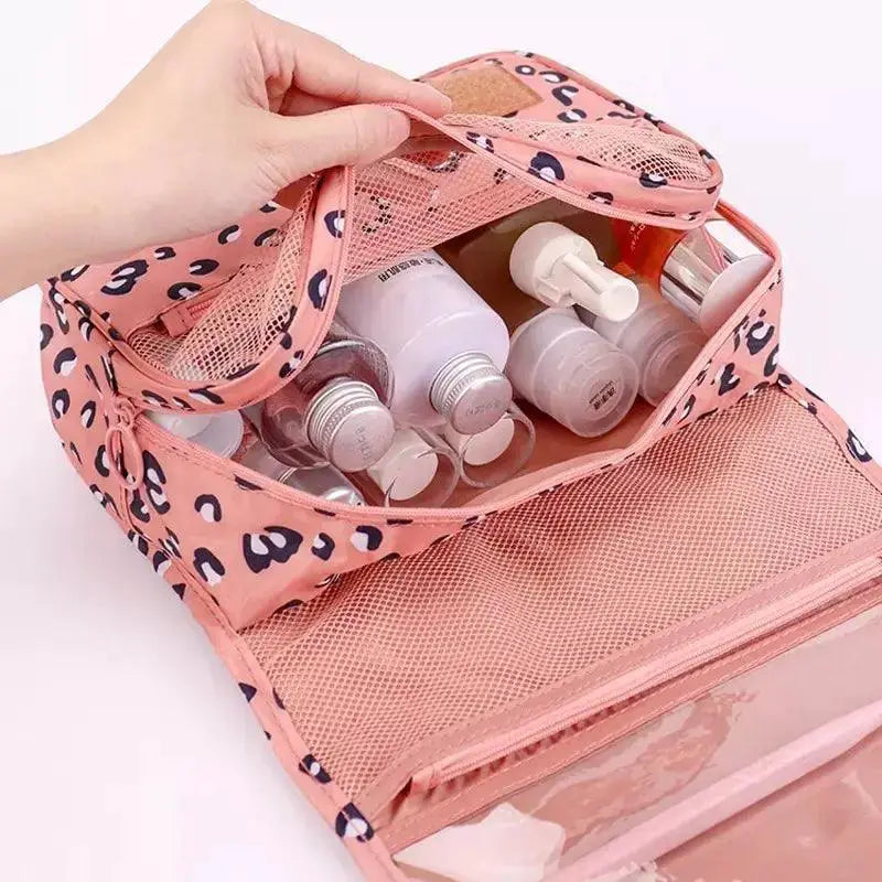 Travel Cosmetic Bag Waterproof Toiletry Organizer With Hook