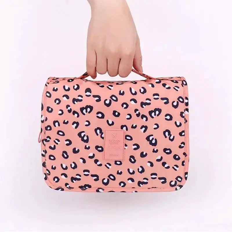 Travel Cosmetic Bag Waterproof Toiletry Organizer With Hook