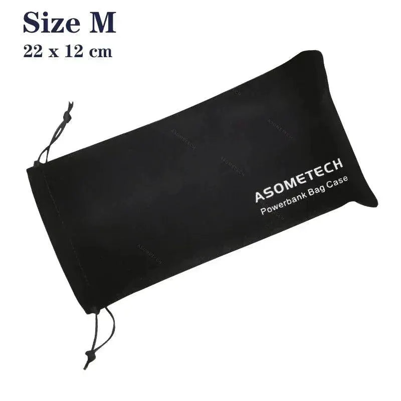 Travel Friendly Power Bank Storage Pouch Drawstring Closure