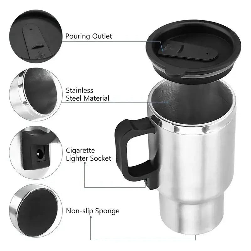 Travel Mug Keeps Coffee Hot For Cars