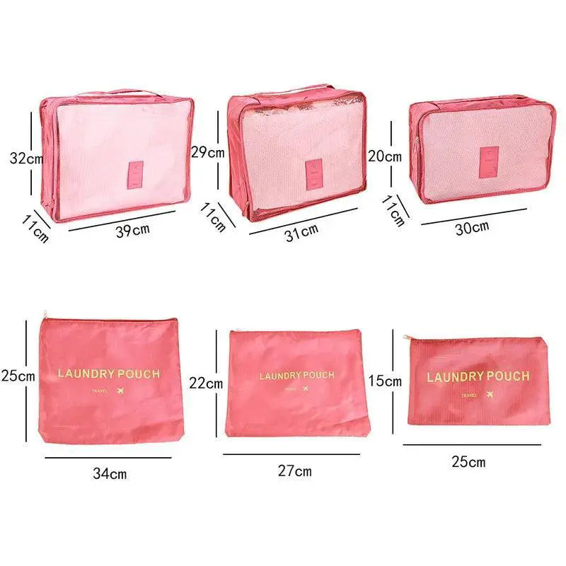 Travel Organizer Set Portable Bags for Clothes and Shoes