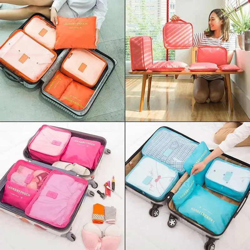 Travel Organizer Set Portable Bags for Clothes and Shoes