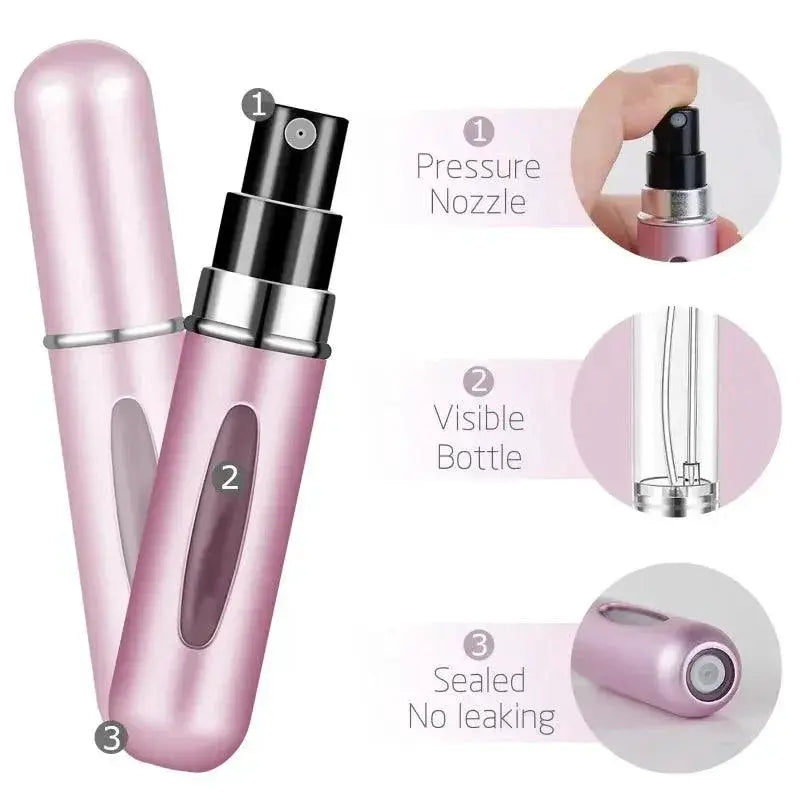 Travel Perfume Atomizer Spray Bottle With Synthetic Glass